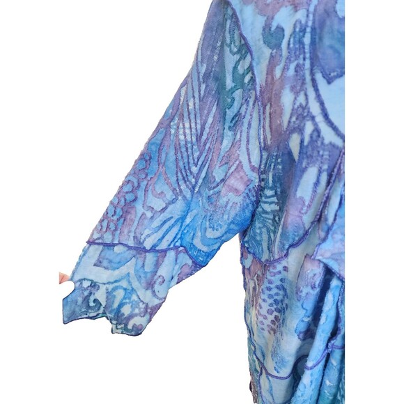 CREATION Burn Out Kimono-Style Cardigan Plus Size 3X - Picture 3 of 8